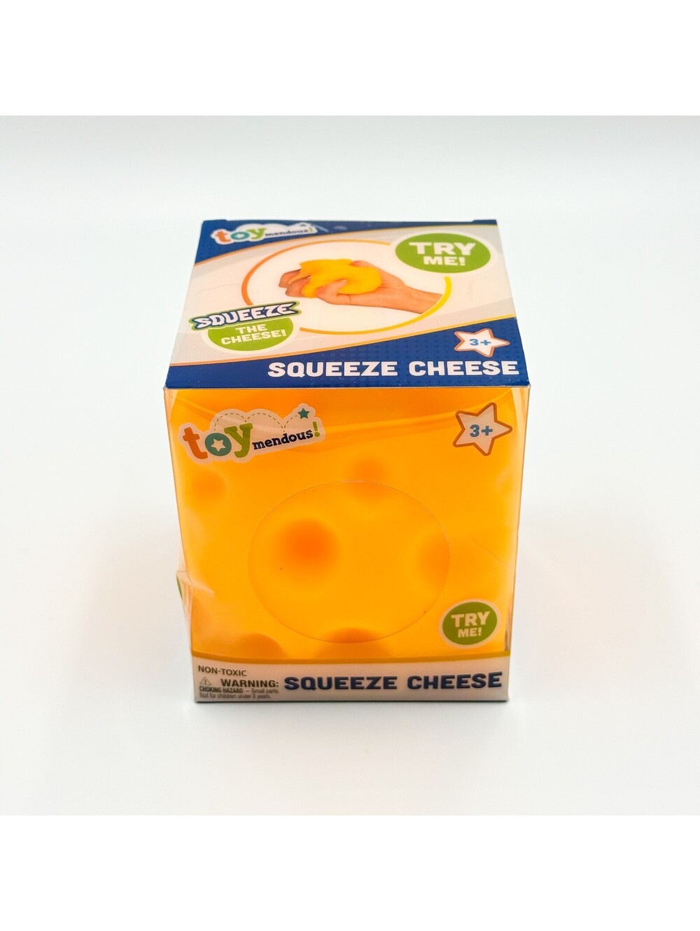 Squeeze Cheese Squishy Sensory Fidget Stress Toy NIB